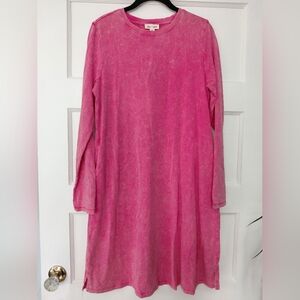 lime + chili M Pink Long Sleeve Dress